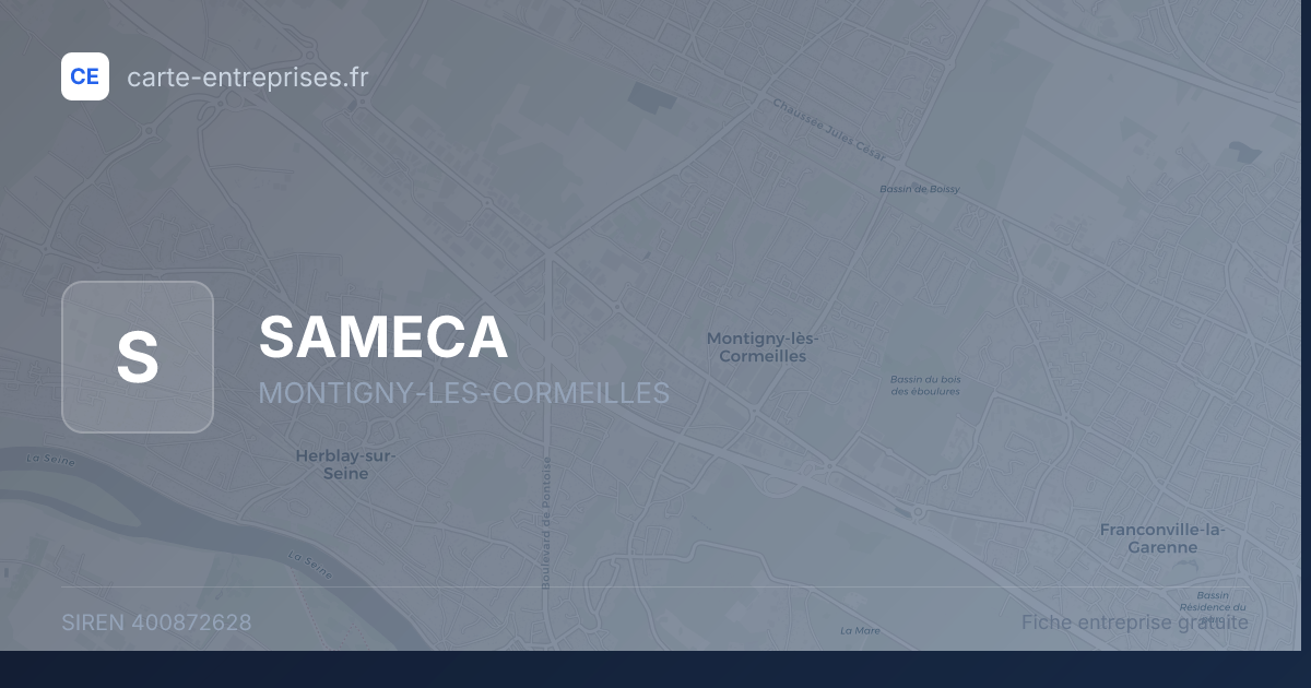 SAMECA — 400872628 — fiche entreprise