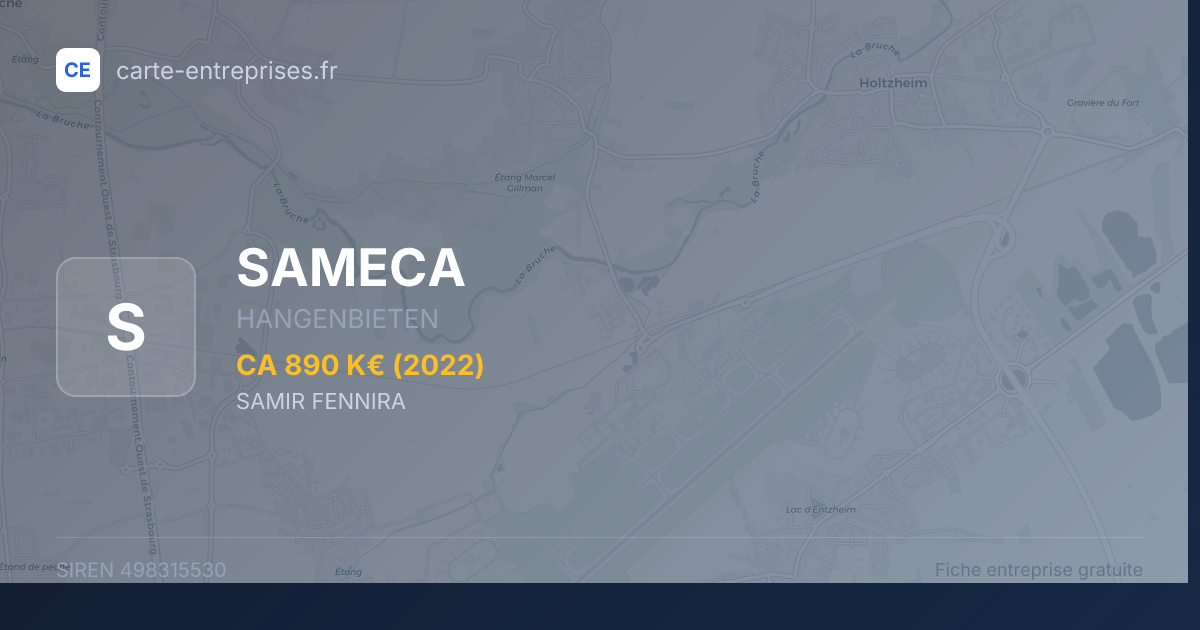 SAMECA — 498315530 — fiche entreprise