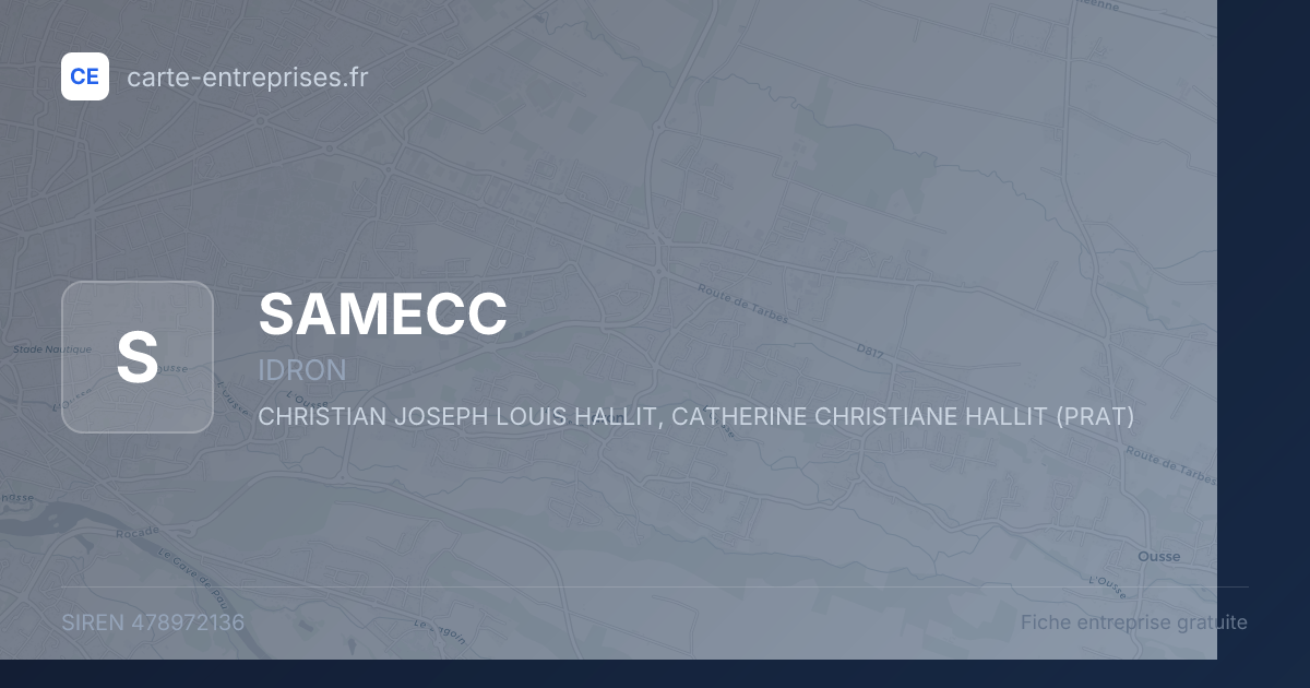 SAMECC — 478972136 — fiche entreprise
