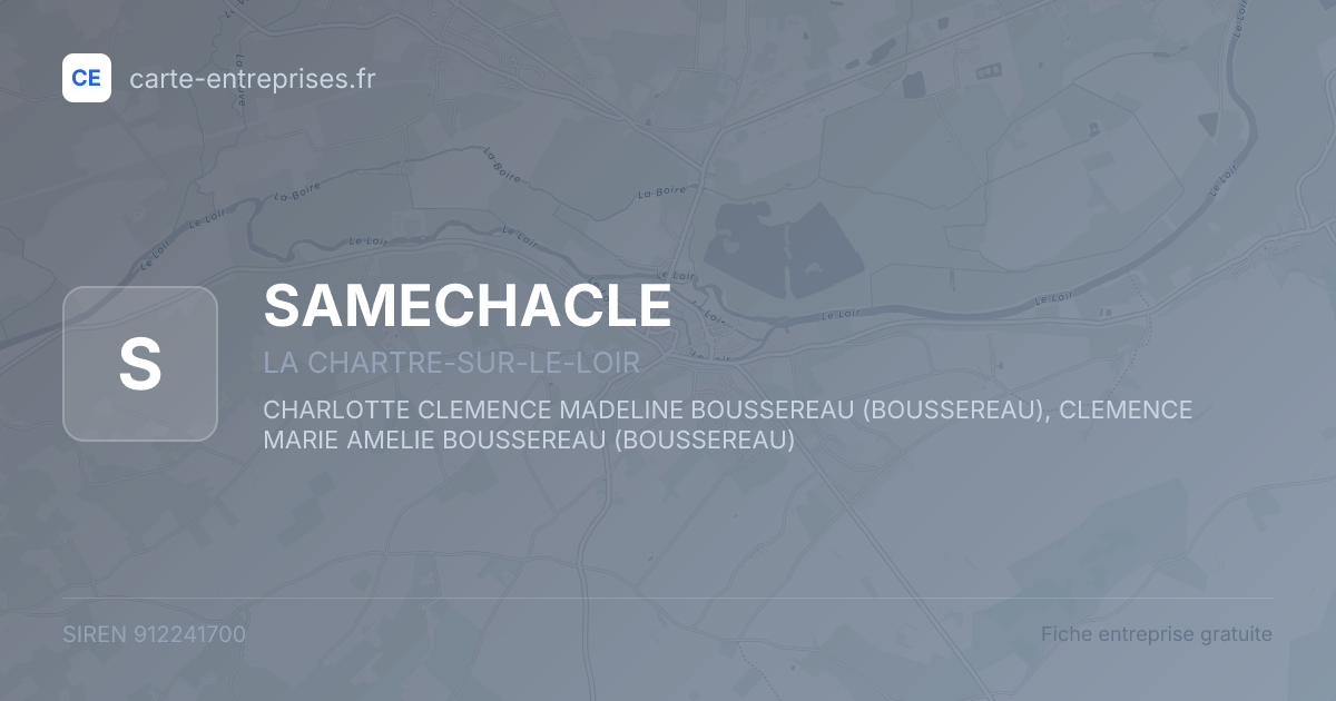 SAMECHACLE — 912241700 — fiche entreprise