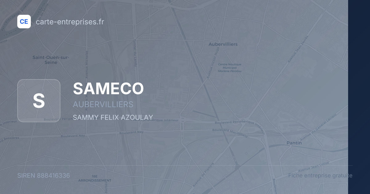SAMECO — 888416336 — fiche entreprise