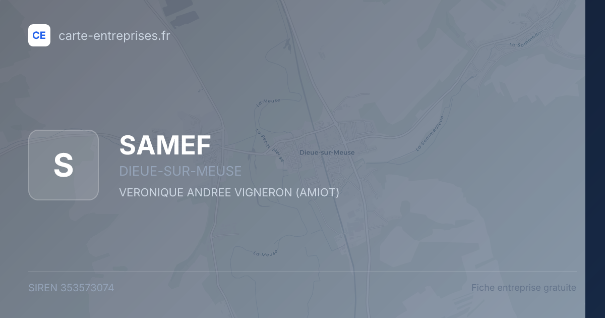 SAMEF — 353573074 — fiche entreprise