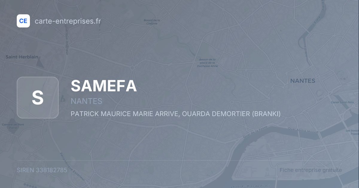 SAMEFA — 338182785 — fiche entreprise