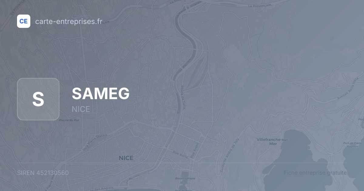 SAMEG — 452130560 — fiche entreprise