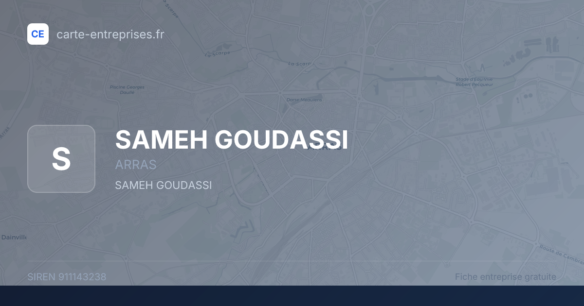 SAMEH GOUDASSI — 911143238 — fiche entreprise