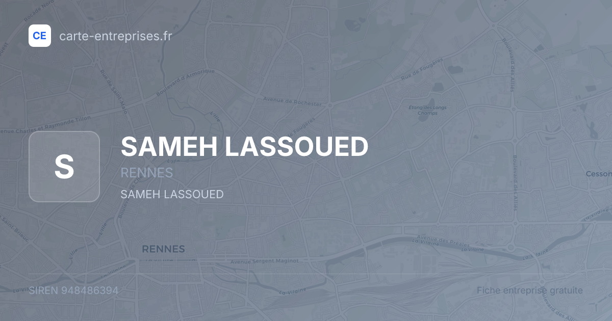 SAMEH LASSOUED — 948486394 — fiche entreprise