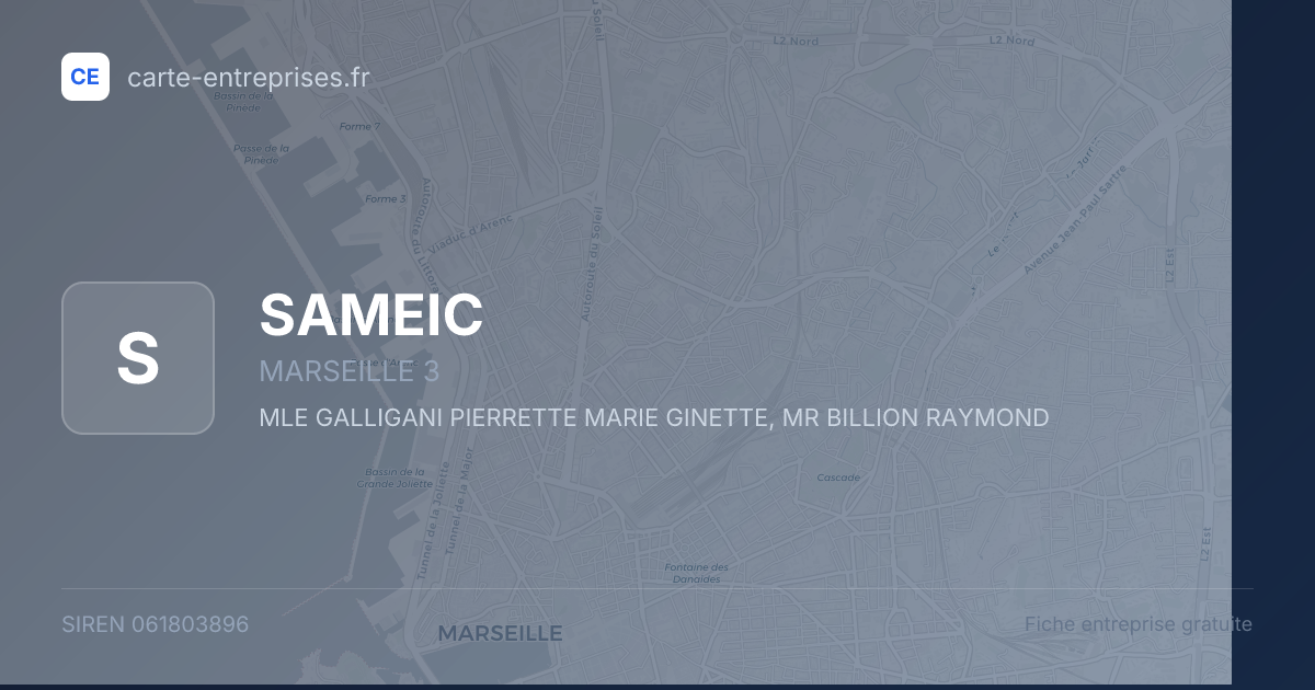 SAMEIC — 061803896 — fiche entreprise