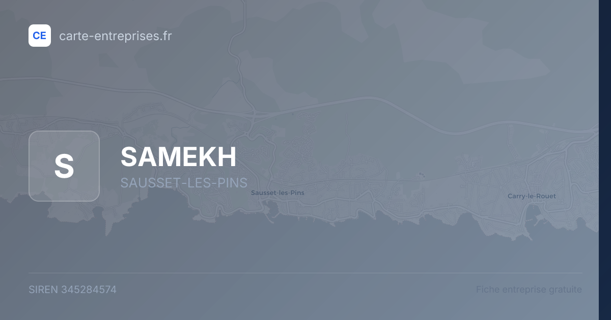 SAMEKH — 345284574 — fiche entreprise