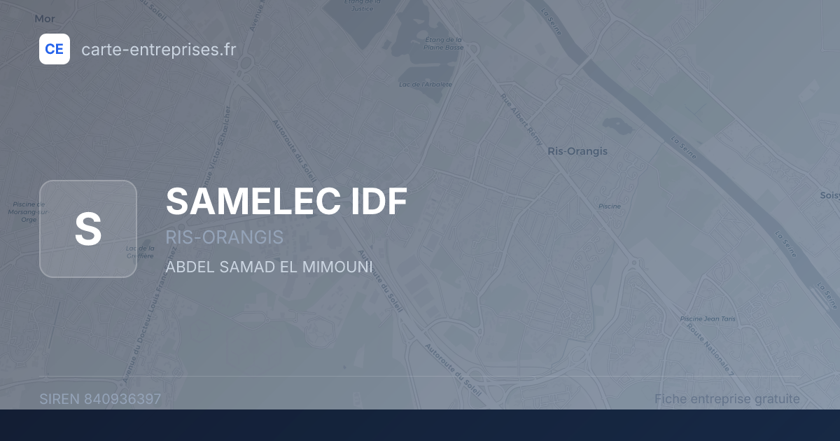 SAMELEC IDF — 840936397 — fiche entreprise