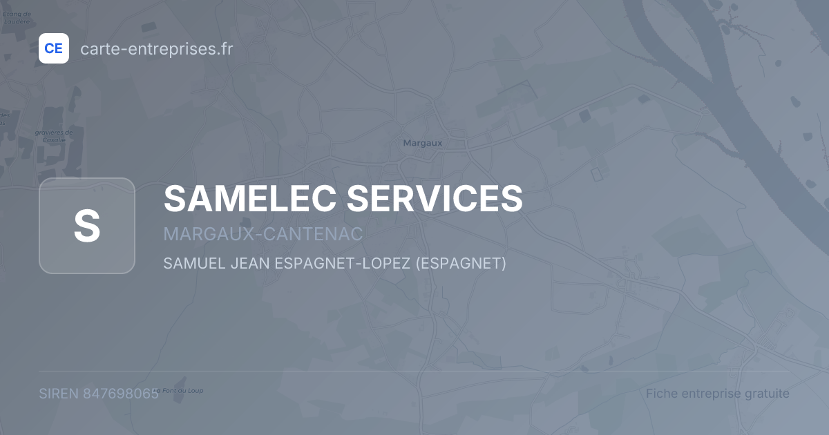 SAMELEC SERVICES — 847698065 — fiche entreprise