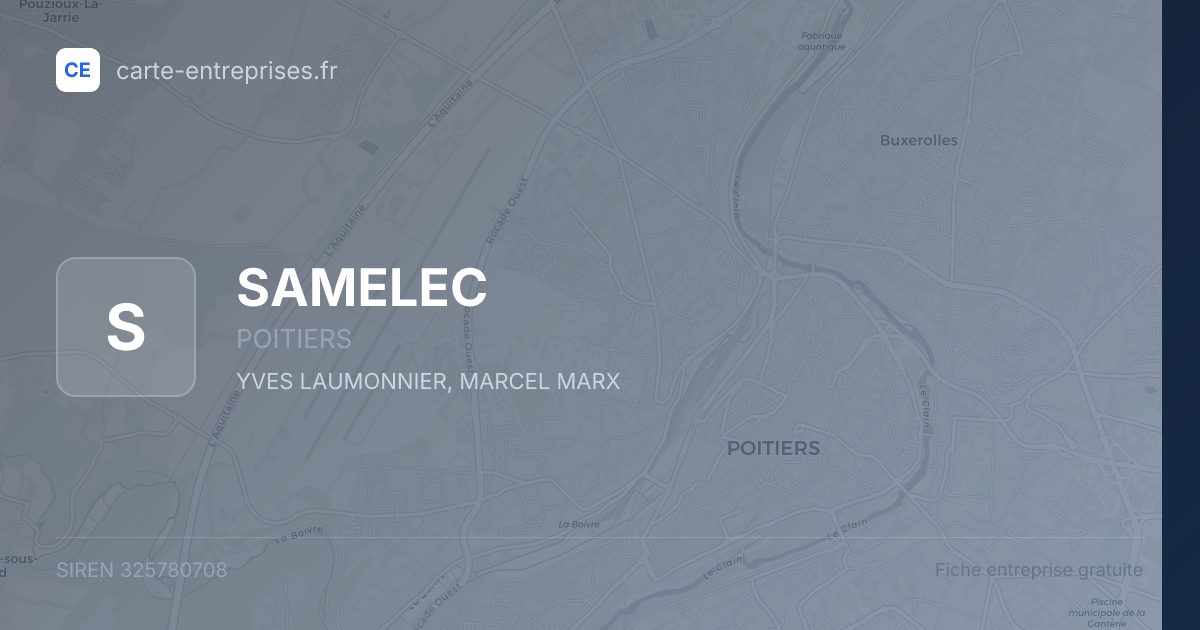 SAMELEC — 325780708 — fiche entreprise