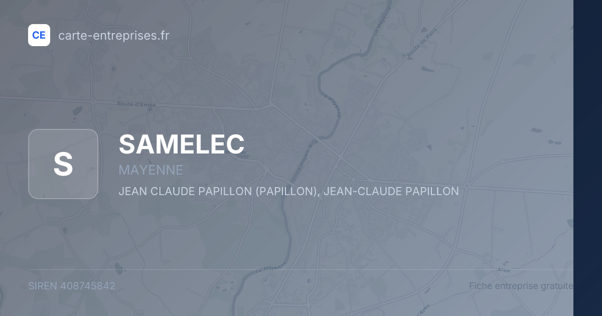 SAMELEC — 408745842 — fiche entreprise