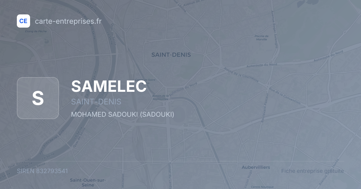 SAMELEC — 832793541 — fiche entreprise