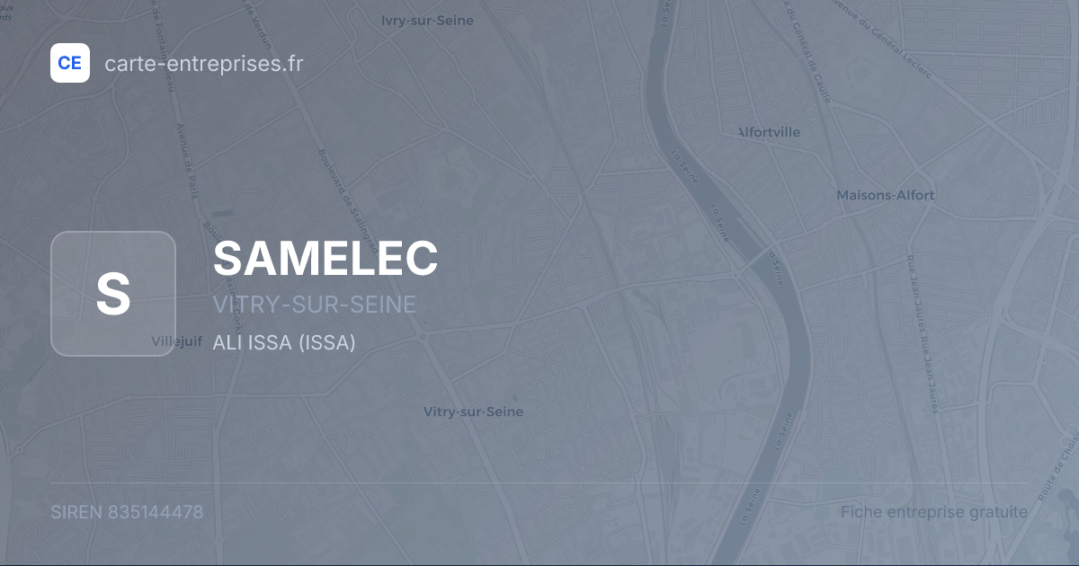 SAMELEC — 835144478 — fiche entreprise