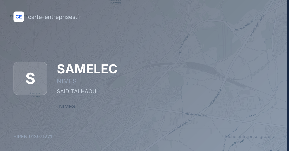 SAMELEC — 913971271 — fiche entreprise