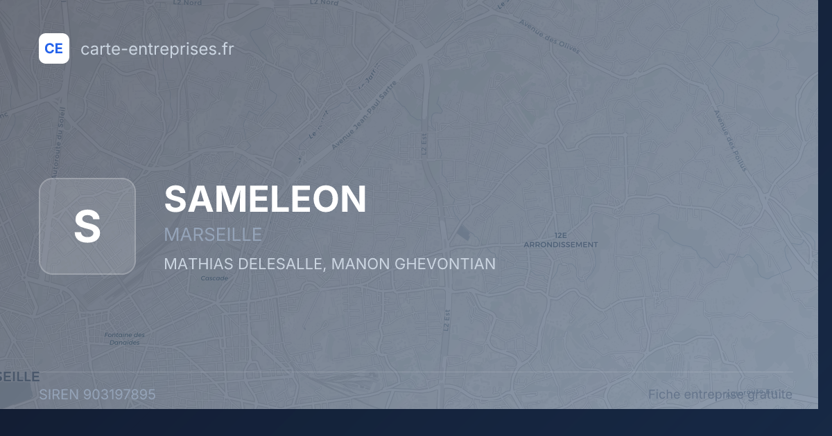 SAMELEON — 903197895 — fiche entreprise