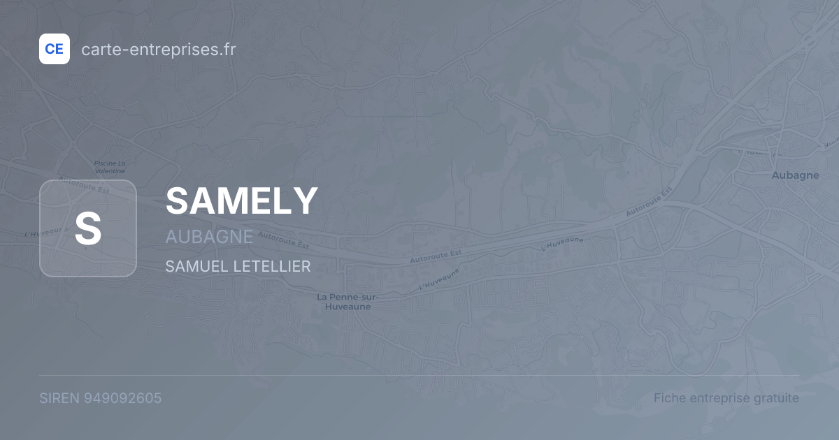 SAMELY — 949092605 — fiche entreprise