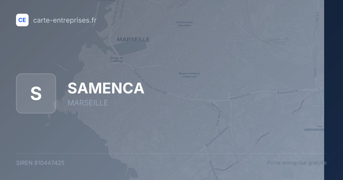SAMENCA — 810447425 — fiche entreprise