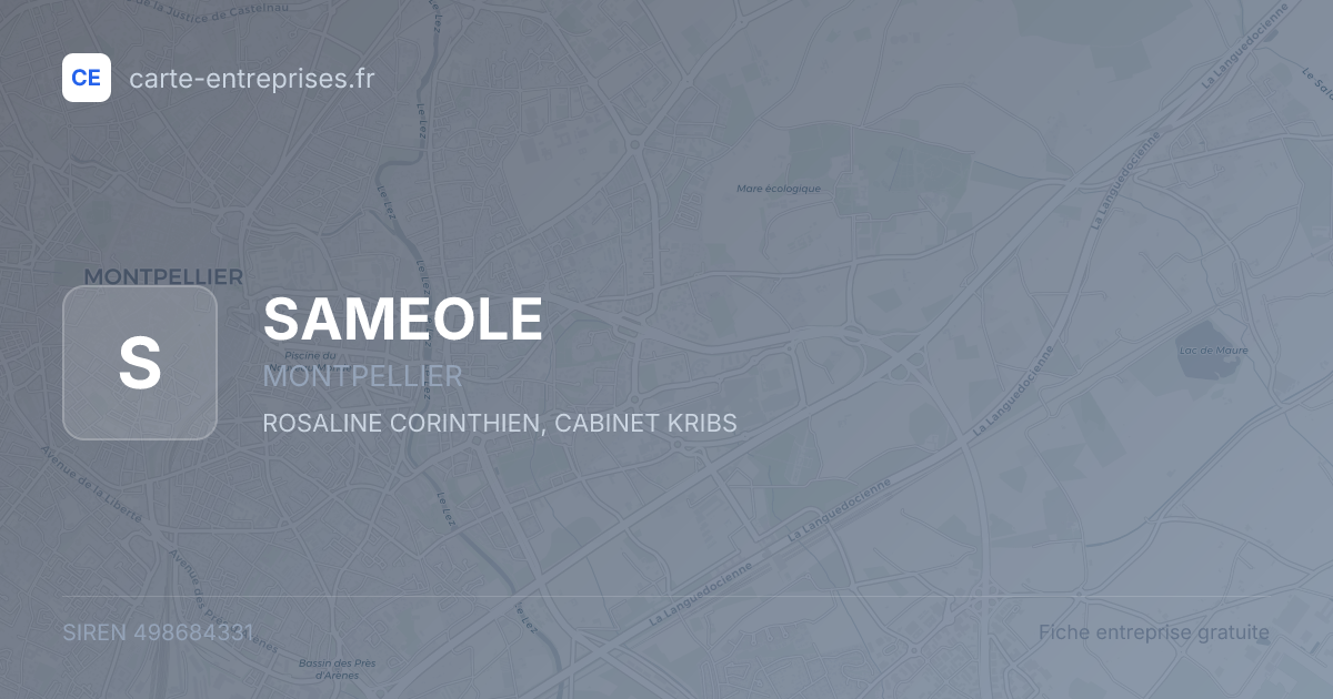 SAMEOLE — 498684331 — fiche entreprise
