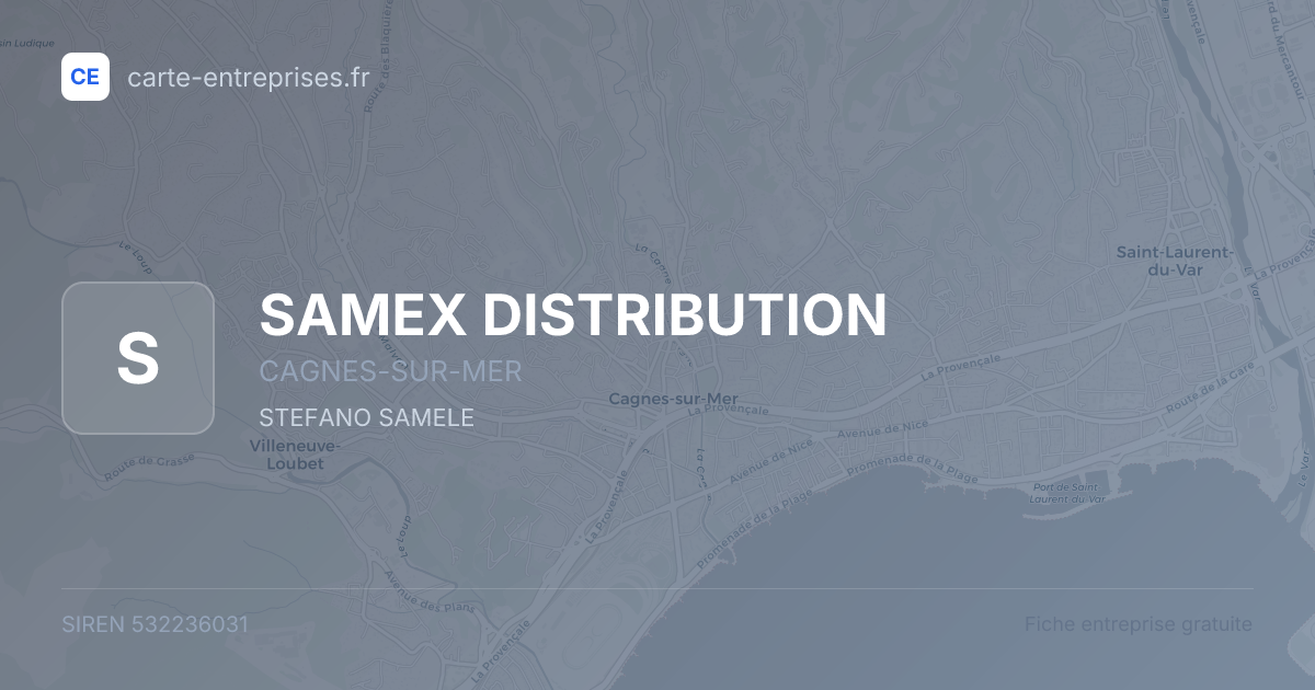 SAMEX DISTRIBUTION — 532236031 — fiche entreprise