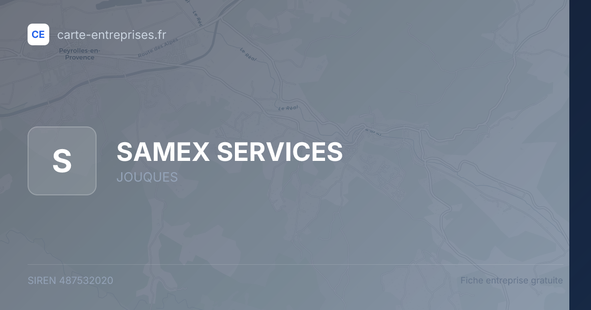 SAMEX SERVICES — 487532020 — fiche entreprise