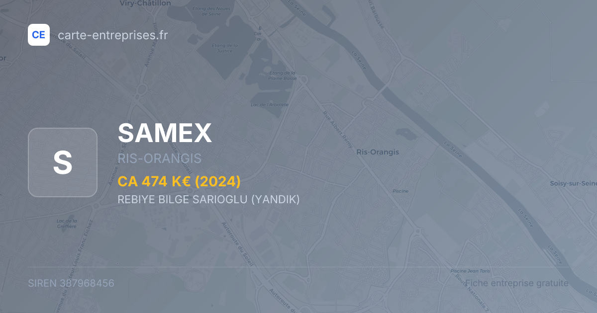 SAMEX — 387968456 — fiche entreprise