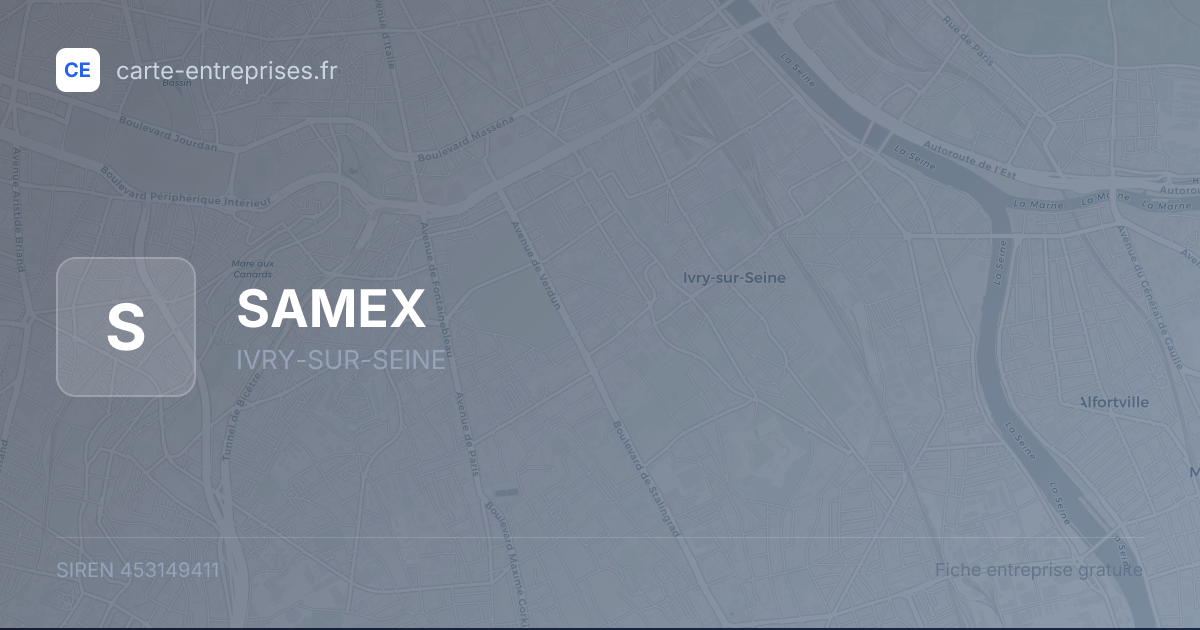 SAMEX — 453149411 — fiche entreprise