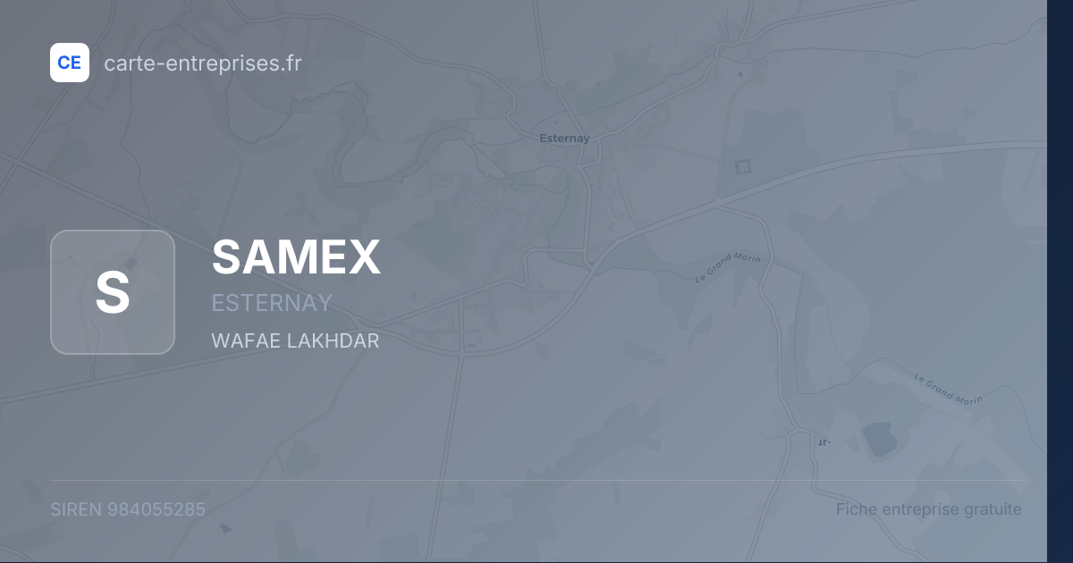 SAMEX — 984055285 — fiche entreprise