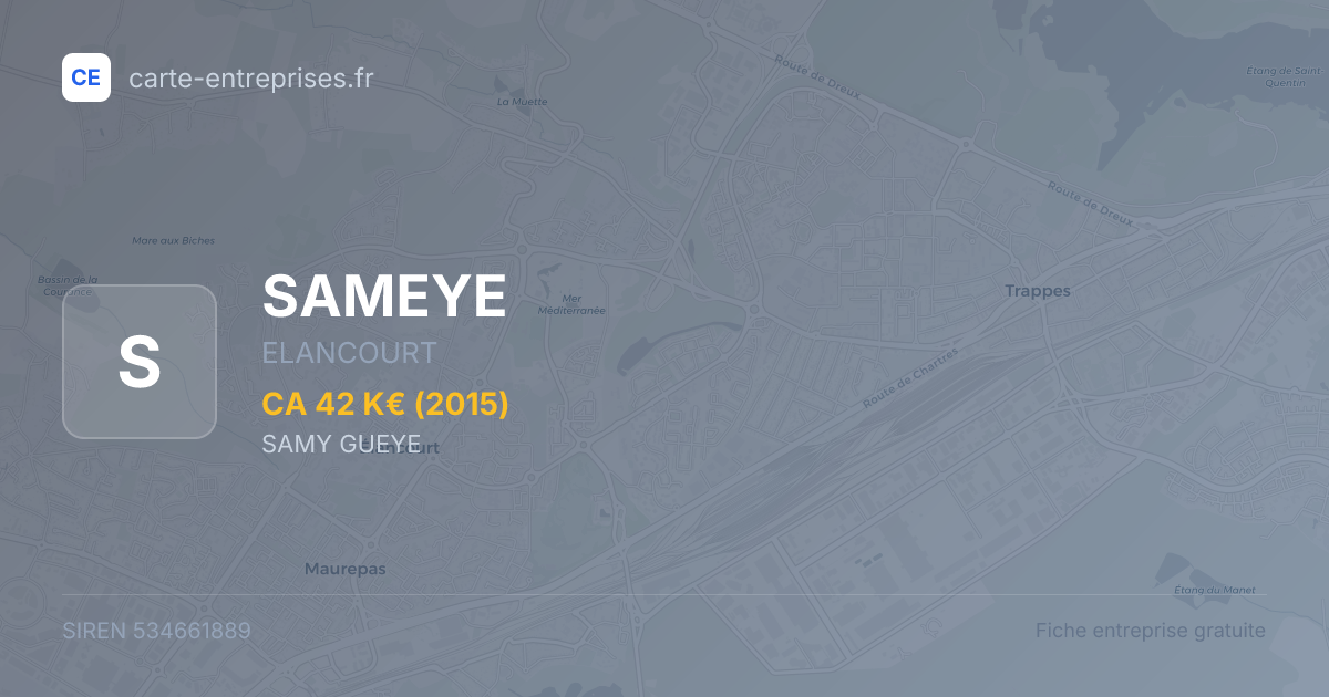 SAMEYE — 534661889 — fiche entreprise