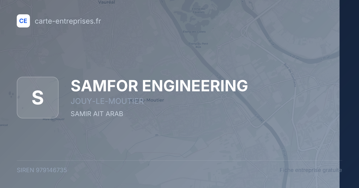SAMFOR ENGINEERING — 979146735 — fiche entreprise