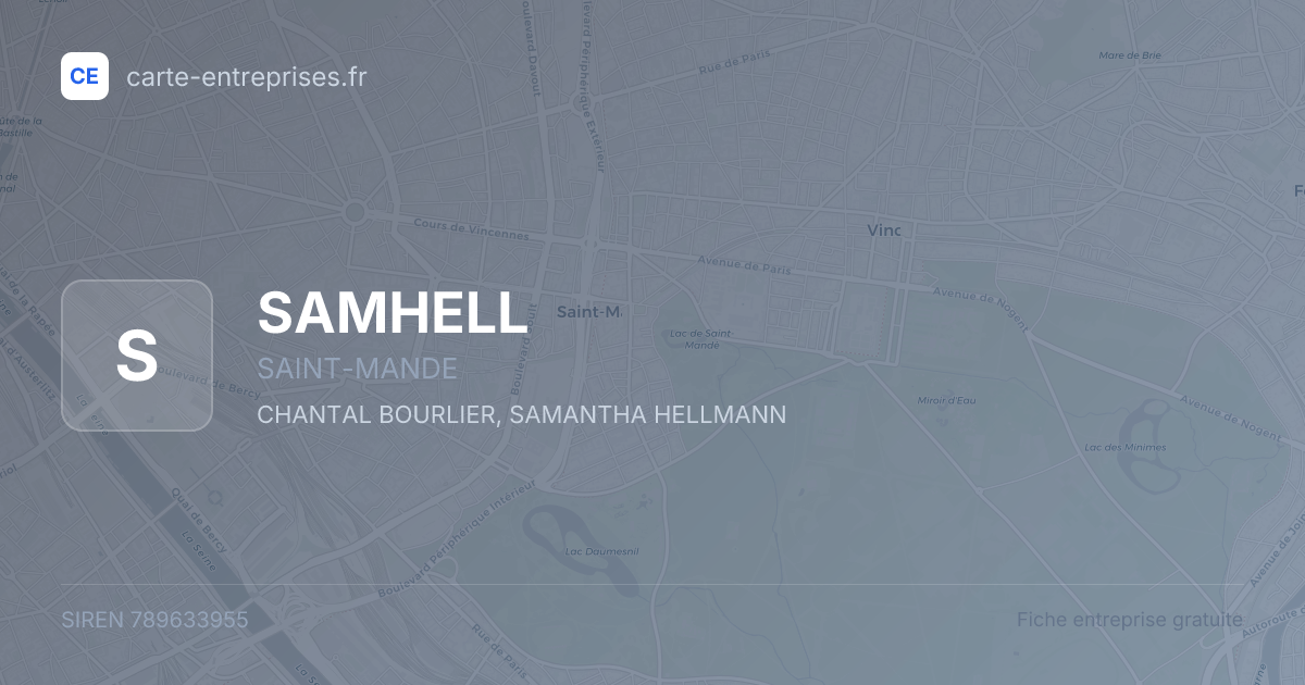 SAMHELL — 789633955 — fiche entreprise