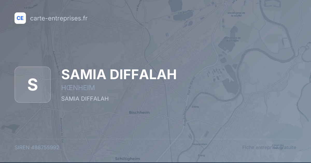SAMIA DIFFALAH — 488755992 — fiche entreprise
