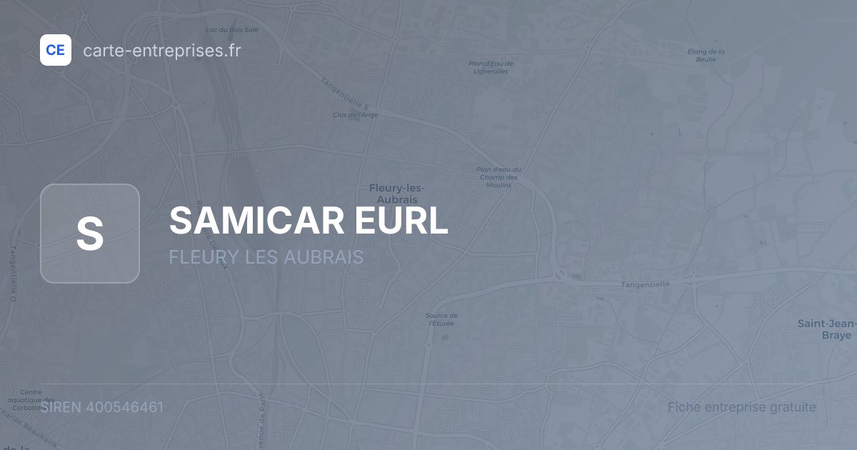 SAMICAR EURL — 400546461 — fiche entreprise