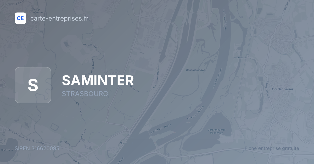 SAMINTER — 316620095 — fiche entreprise
