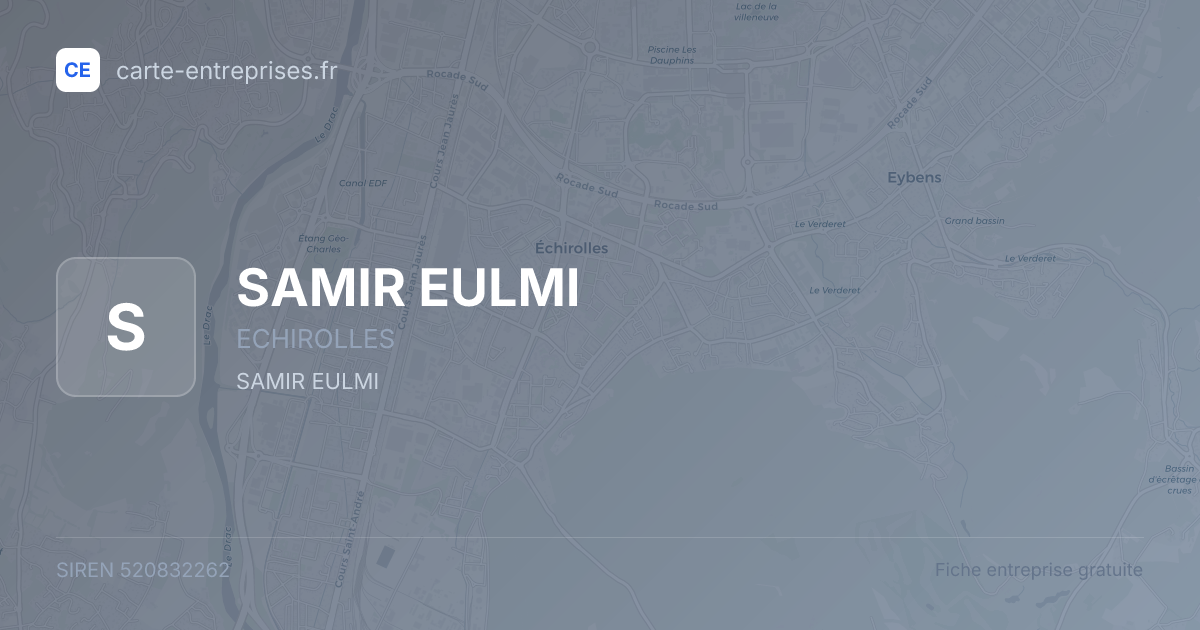 SAMIR EULMI — 520832262 — fiche entreprise