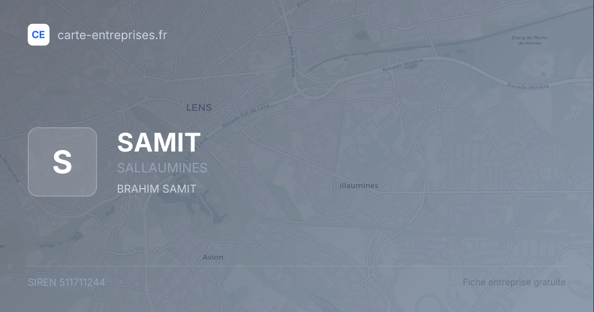SAMIT — 511711244 — fiche entreprise
