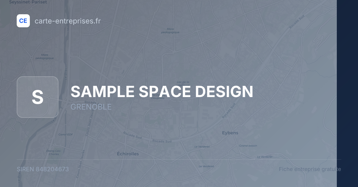 SAMPLE SPACE DESIGN — 848204673 — fiche entreprise
