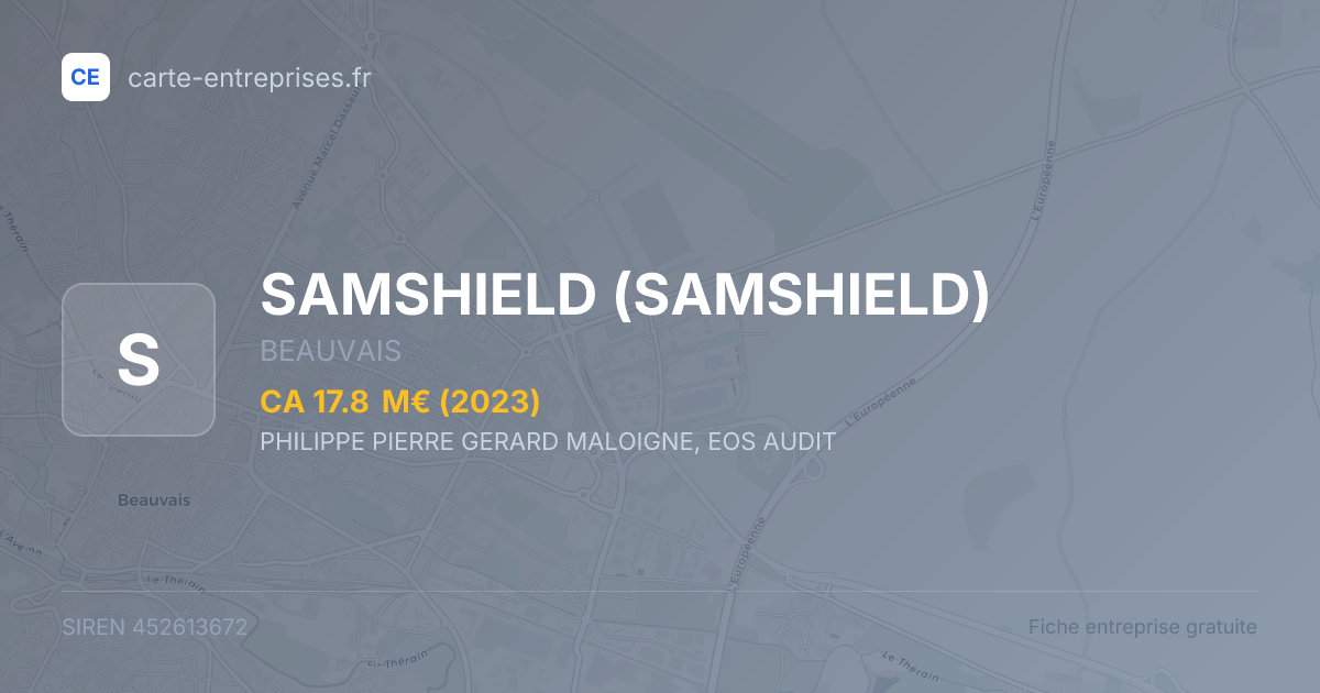 SAMSHIELD — 452613672 — fiche entreprise