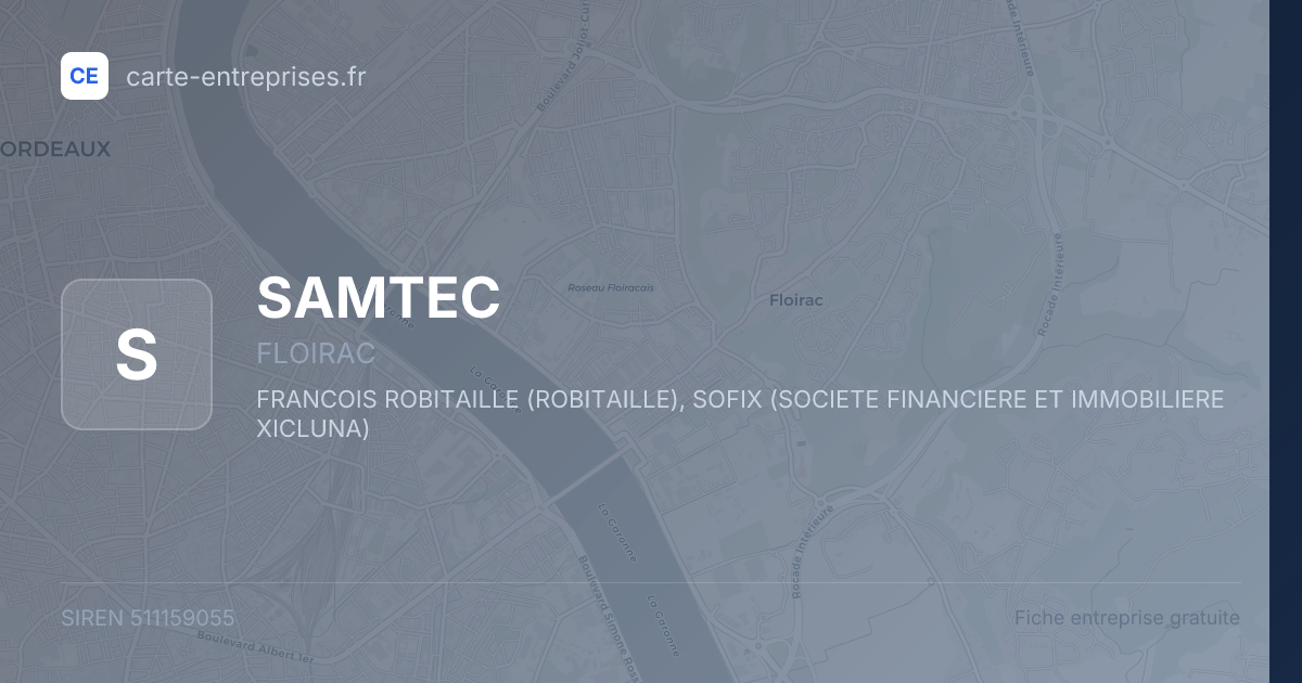 SAMTEC — 511159055 — fiche entreprise