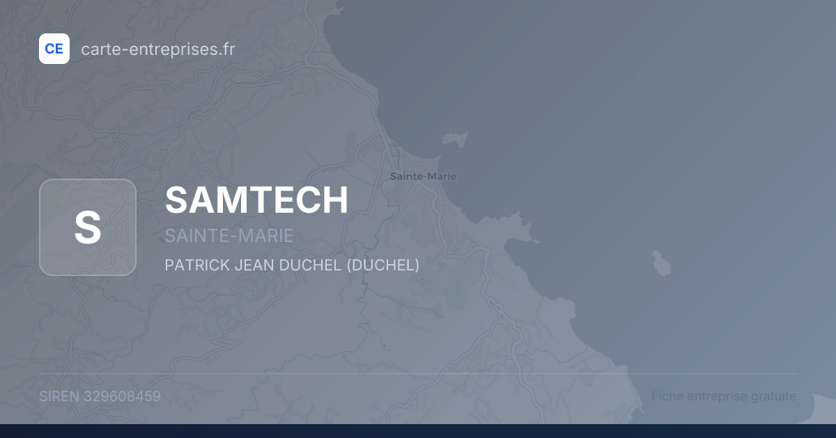 SAMTECH — 329608459 — fiche entreprise