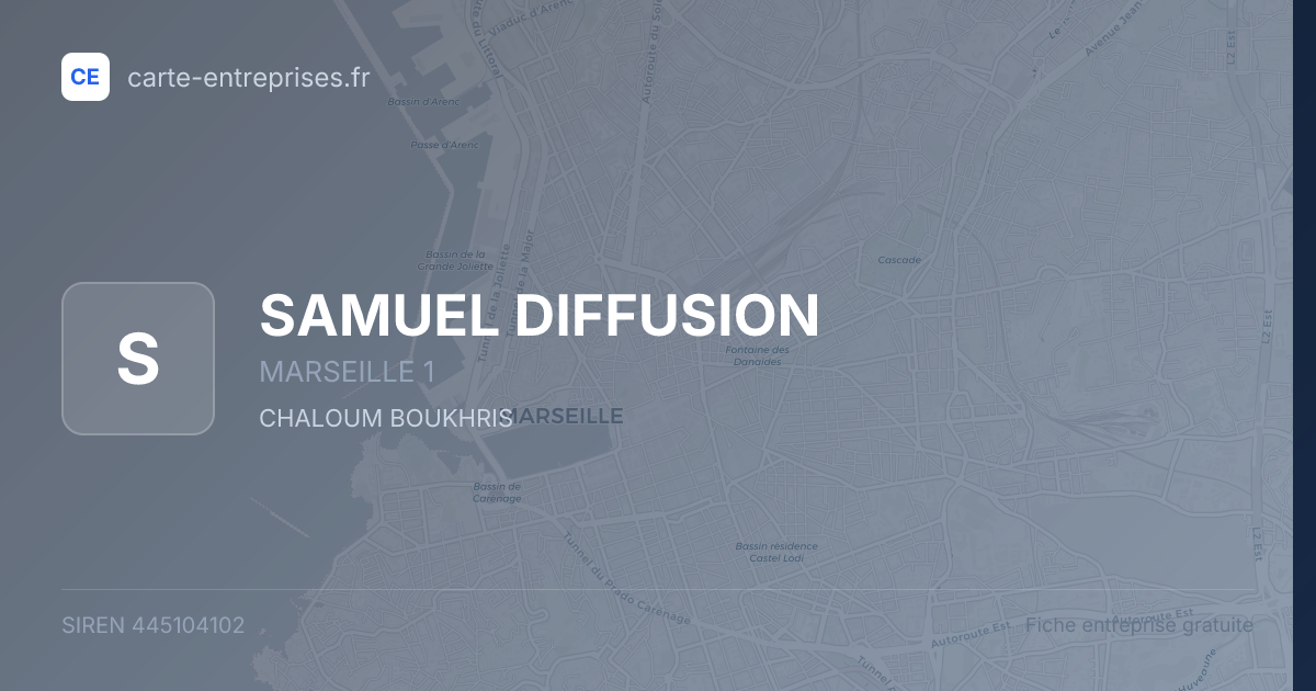 SAMUEL DIFFUSION — 445104102 — fiche entreprise