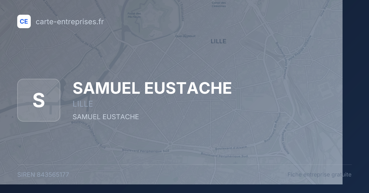 SAMUEL EUSTACHE — 843565177 — fiche entreprise