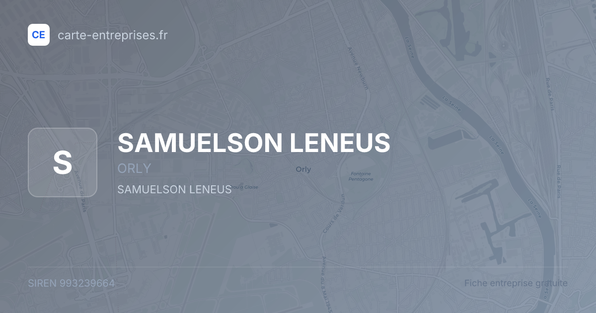 SAMUELSON LENEUS — 993239664 — fiche entreprise