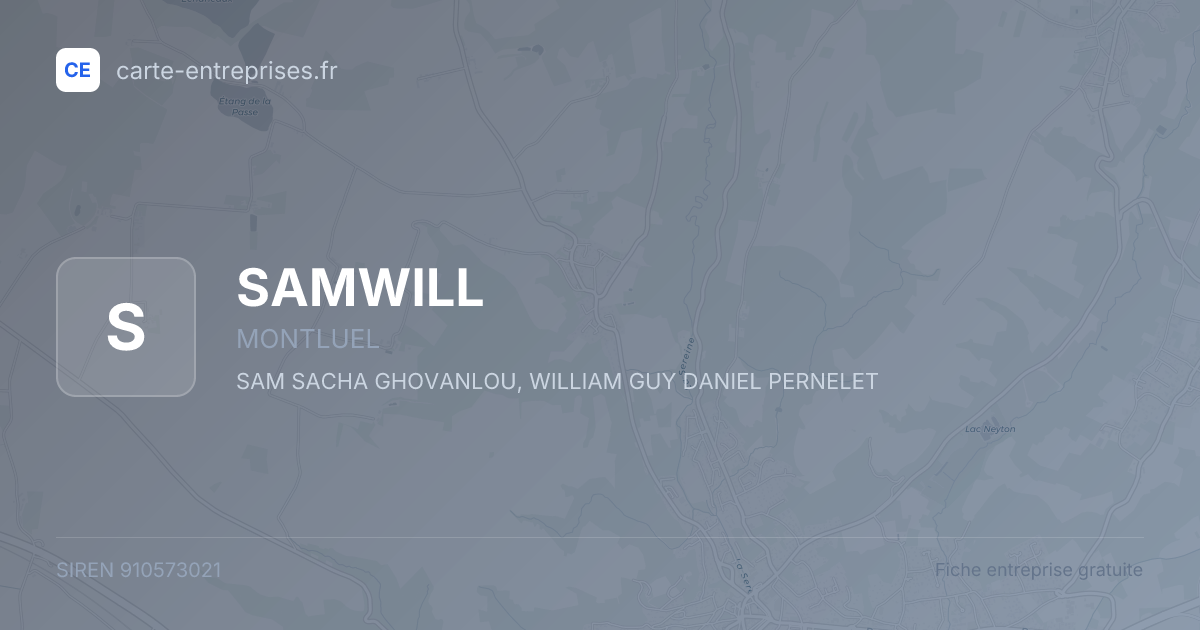 SAMWILL — 910573021 — fiche entreprise
