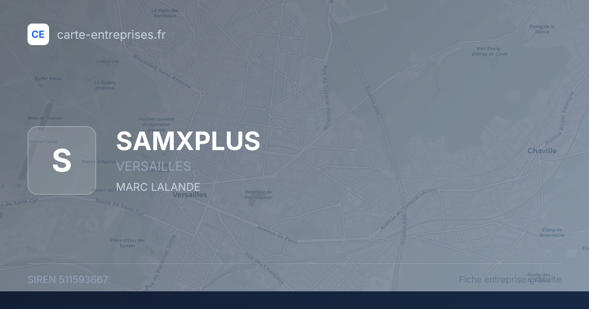 SAMXPLUS — 511593667 — fiche entreprise