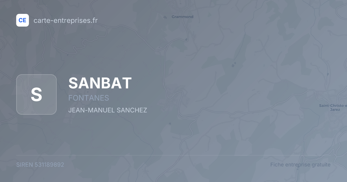 SANBAT — 531189892 — fiche entreprise