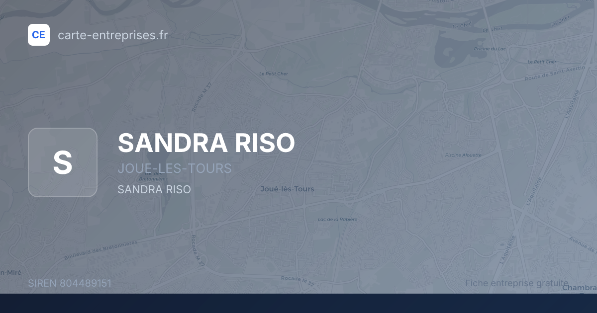 SANDRA RISO — 804489151 — fiche entreprise