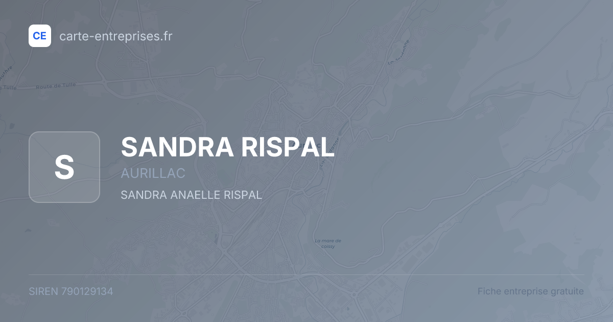 SANDRA RISPAL — 790129134 — fiche entreprise