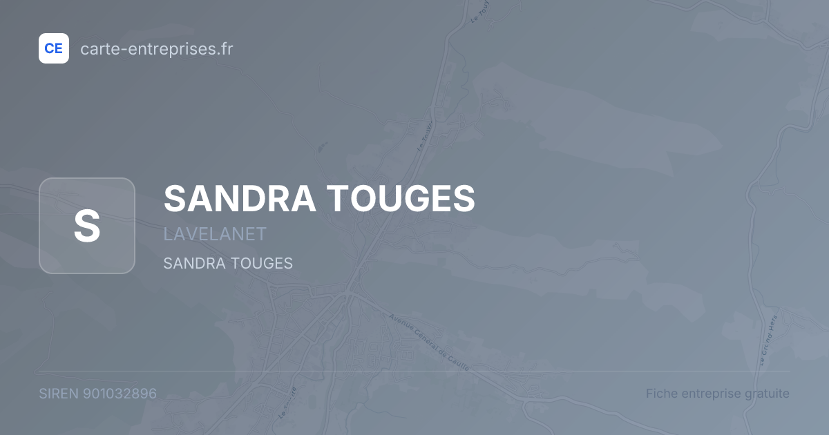 SANDRA TOUGES — 901032896 — fiche entreprise