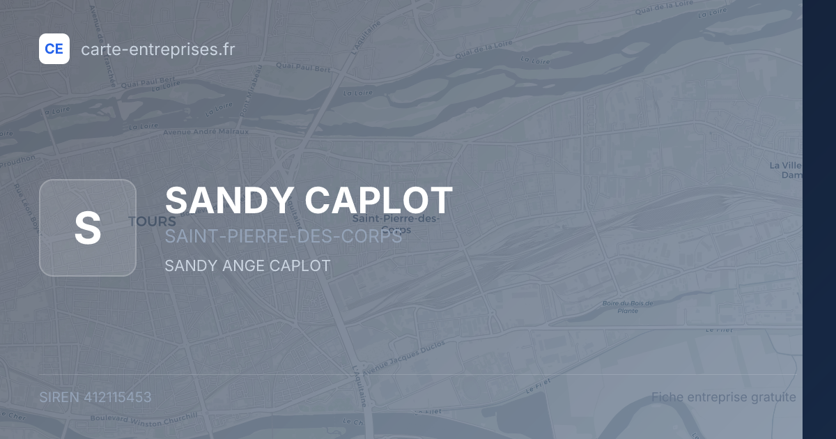 SANDY CAPLOT — 412115453 — fiche entreprise
